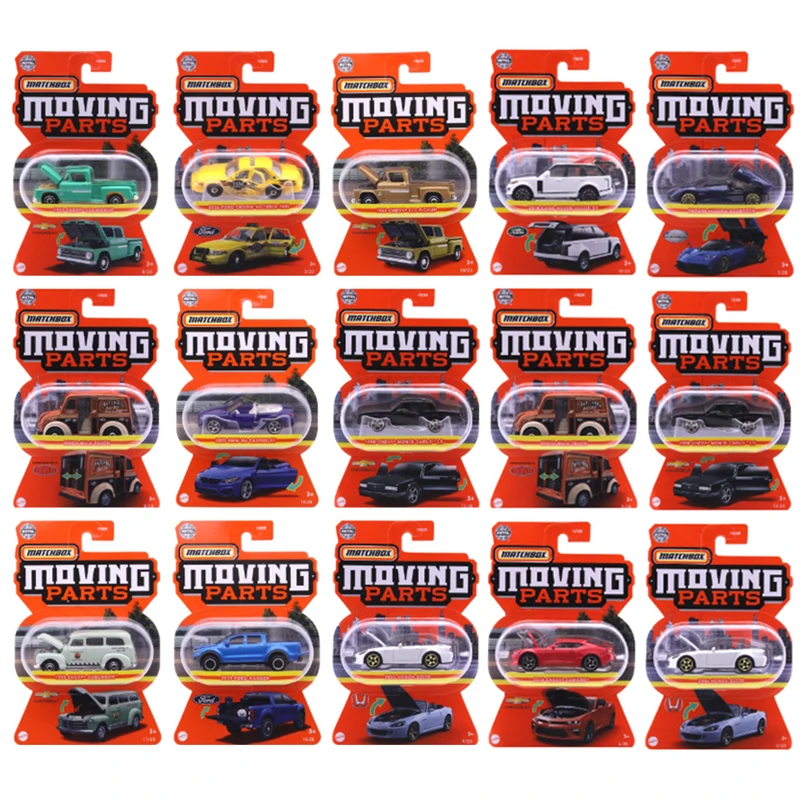 2021 2023 Matchbox Parti In Movimento Ford Pickup Nissan Xterra Chevy Camaro Divco Milk Truck 1:64 Metallo Diecast Model Car Toy Fwd28