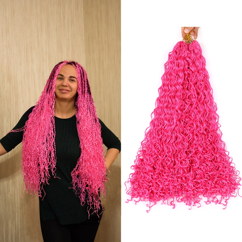 Dairess 20 Pollici Zizi Box Trecce Ricci Zizi Trecce Crochet Intrecciare I Capelli Sintetici Lunghi Capelli Ricci All'Uncinetto Per Le Donne