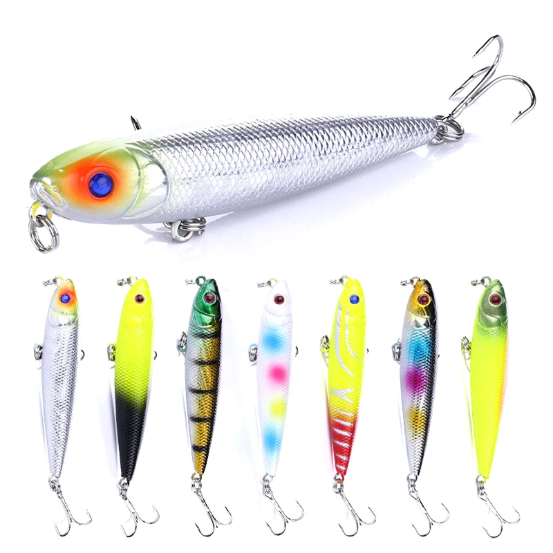 Luya Imitation Bait Pencil 8Cm Zizi Dog Water Surface Is Plastic Bait Fishing Gear
