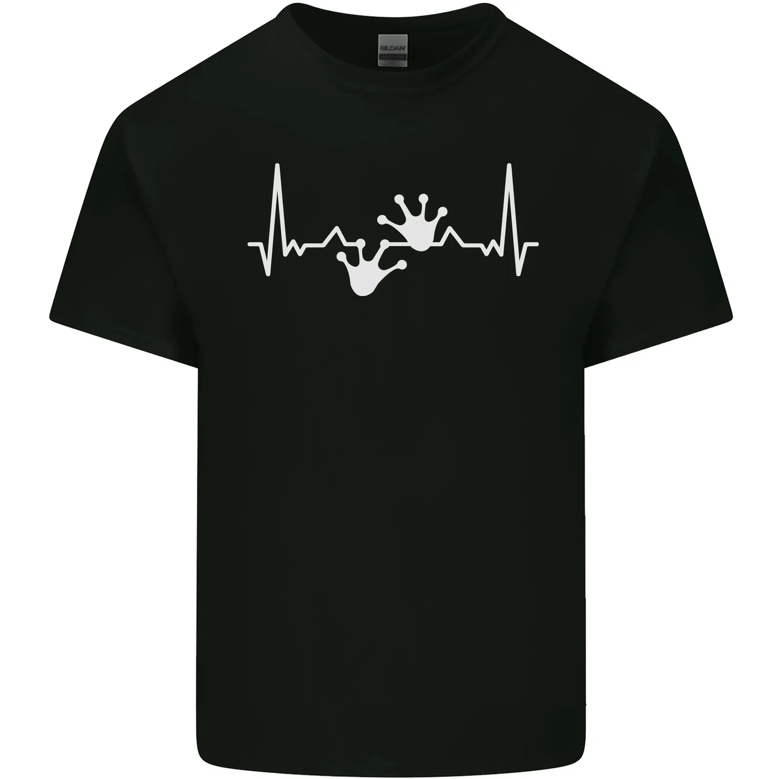 T-Shirt In Cotone Da Uomo Lizard Ecg Gekko Pulse Iguana Gecko