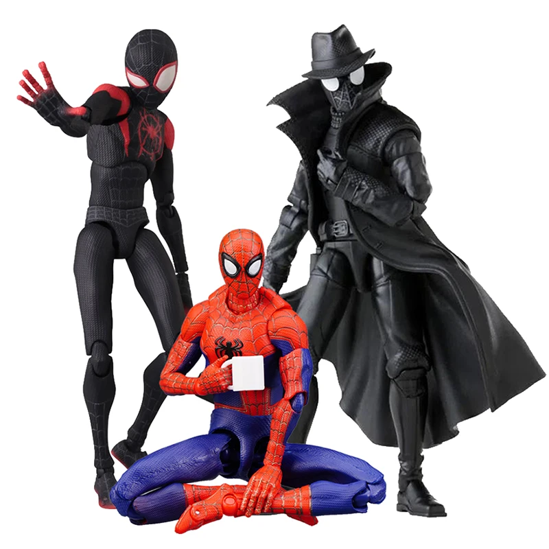 Anime Attraverso Il Ragno Verse Miles Morales Peter Parker Action Figure Legends Noir Model Sv Action Peter Figures Toys