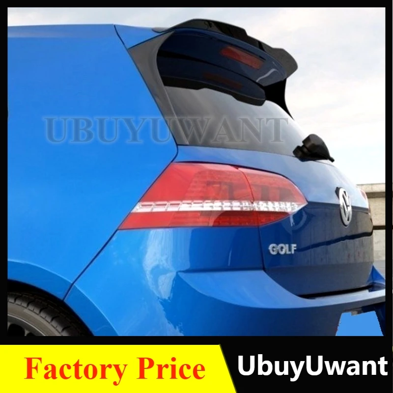 Colore Carbonio/Spoiler Nero Lucido Per Volkswagen Golf 7 7 Lifting R R-Line Gti Mini Spoiler Per Auto Golf Mk7 Ala Sul Tetto