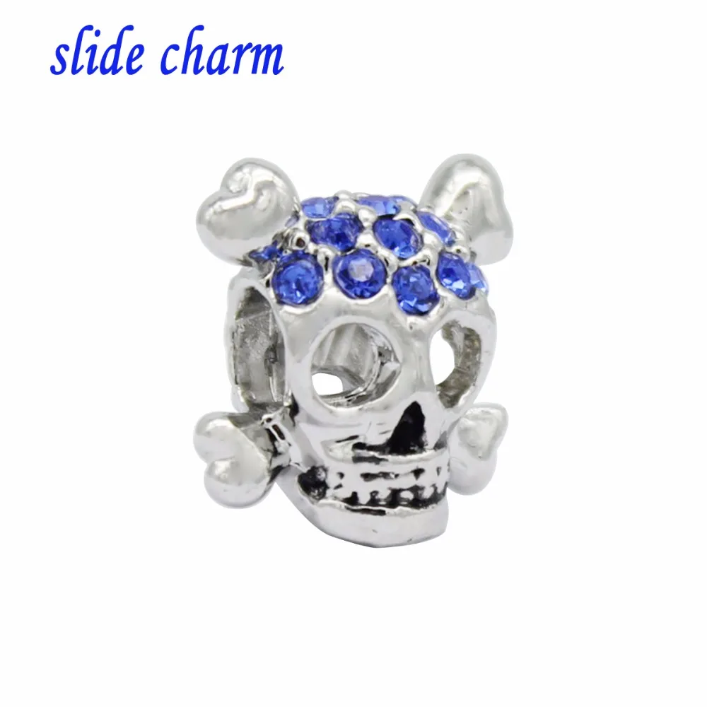 Slide Charm Fish Bone Beads Fit Pandora Animal Spedizione Gratuita