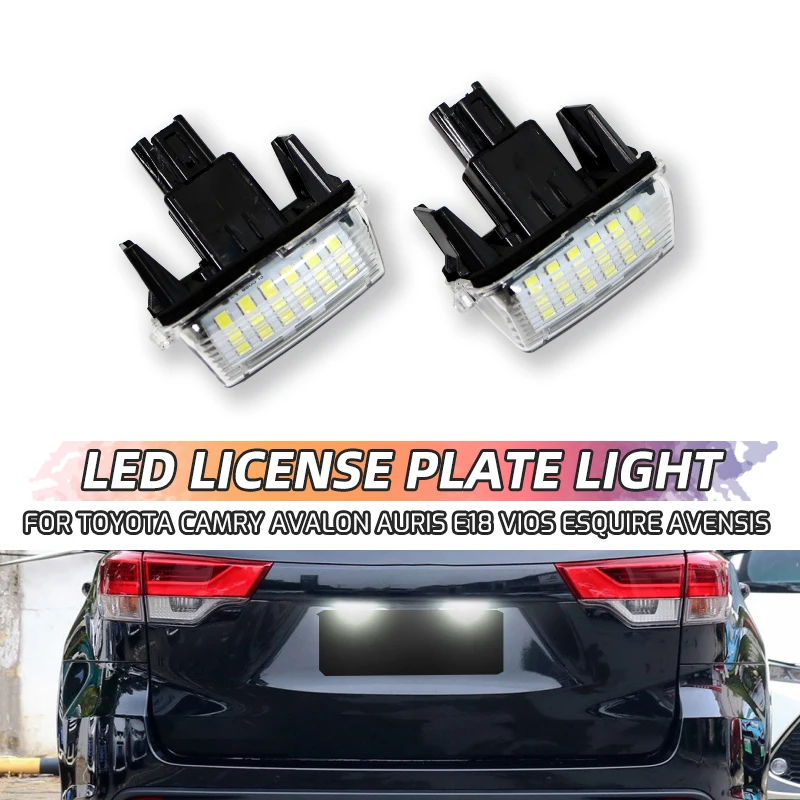 Per Toyota Auris E18 Esquire Avensis Esquire Ez Noah Proace City Sai 2Pc Led Targa Lampade Luminose