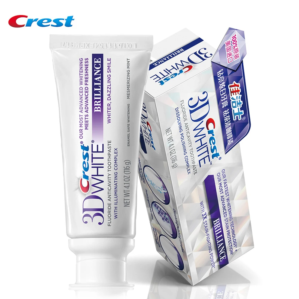 Crest 3D Dentifricio Luxe White Glamorous White Tooth Paste 90G Dental Care Igiene Orale Sbiancamento Dei Denti Whitestrips
