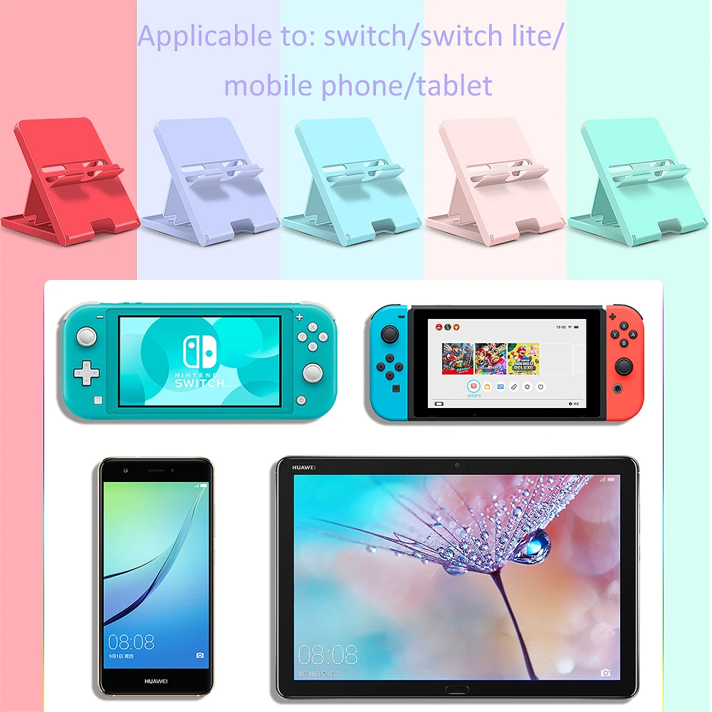 Accessori Da Viaggio Portatili Per Nintendo Switch Conosle Stand Mini Staffa Rosa Blu Regolabile Per Pad Phone Switch Lite Holder