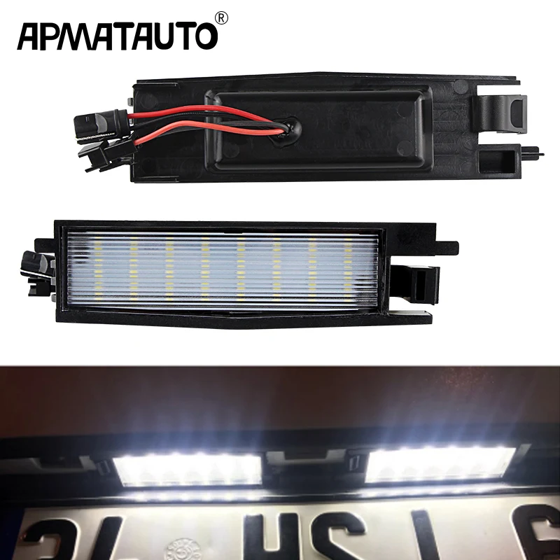 2 Pz Led Numero Targa Luce Bianca Per Toyota Camry Solara & Solara 1999-2008, Yaris Mk1 (Xp10) 1999-2004 Vitz & Echo
