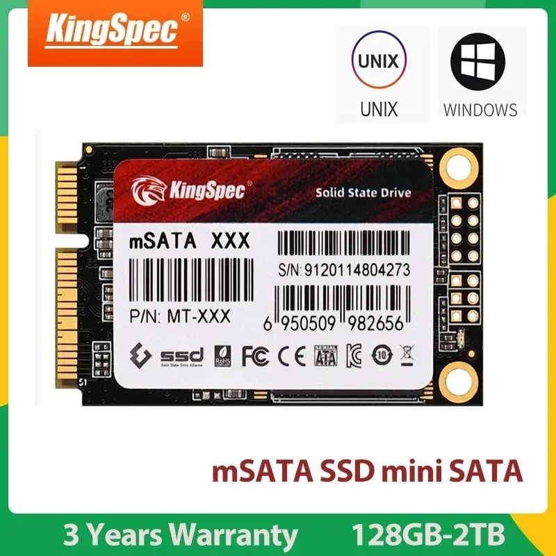 Kingspec Msata Ssd 512Gb 1Tb Msata Ssd Solid State Disk 128Gb 256Gb 500Gb 512Gb 1Tb 2Tb Ssd Disco Rigido Per Laptop Notebook Hp Hdd Per Computer 30X50