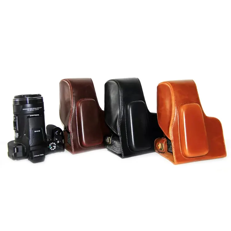 Pu Leather Camera Bag Copertura Per Nikon Coolpix P900S P900 Fotocamera Digitale