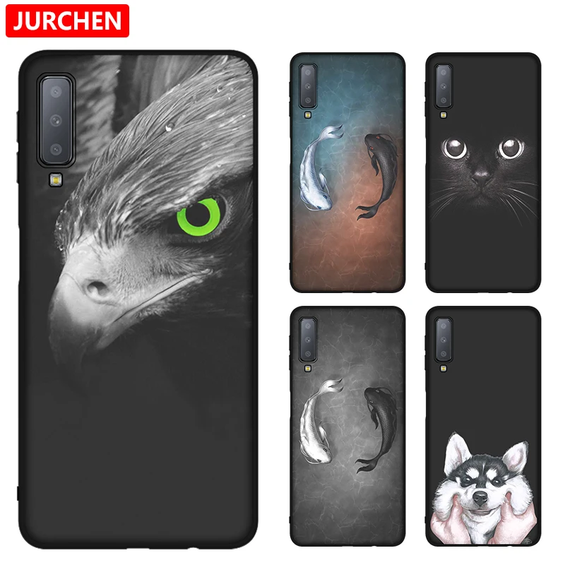 Custodia Jurchen Per Samsung Galaxy A7 2018 Custodia Morbida In Silicone Cartoon Tpu Per Samsung A7 2018 Custodia Per Samsung Galaxy A7 2018