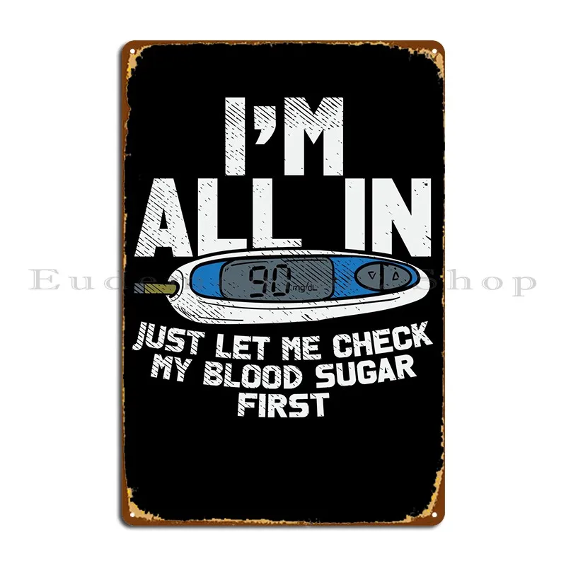 Im All In Just Let Me Metal Sign Poster Pub Wall Decor Wall Murale Design Garage Tin Sign Poster