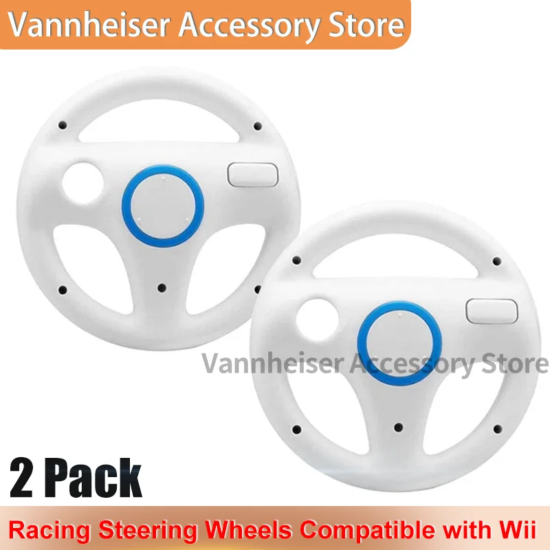 Volanti Da Corsa Da 2 Pezzi Per Controller Wii, Volante Per Controller Nintendo Wii U Mario Kart Accessori Per Giochi