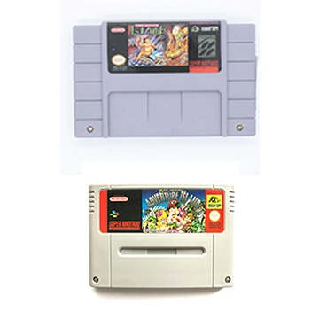 Cartuccia Di Gioco Super Adventure Island Per Videogioco Snes Ntsc Pal
