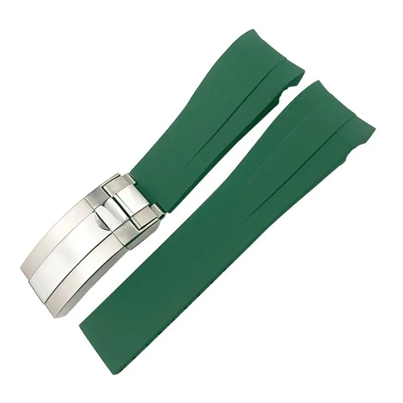 Cinturino In Gomma Pcavo 20Mm 21Mm Adatto Per Rolex Deepsea Sea-Abiter Submariner Cinturino Per Orologio Sportivo In Silicone Impermeabile