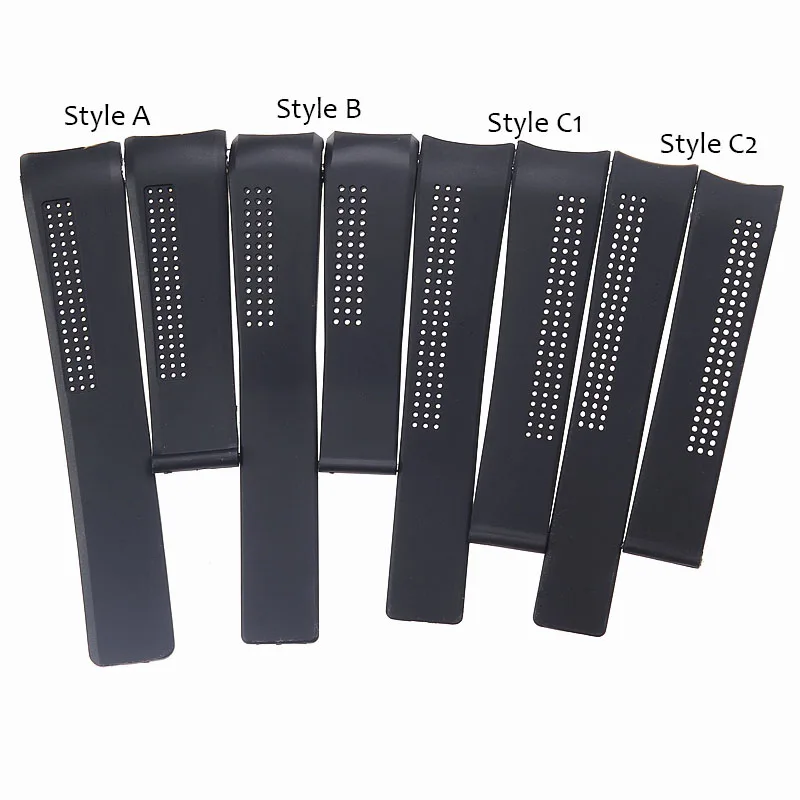20/22/24 Millimetri Nero Cinturino In Silicone Per Tag Heuer Orologio Carrera Calibro 16 Serie Di Sport Impermeabile Cinghia Del Wristband Del Braccia