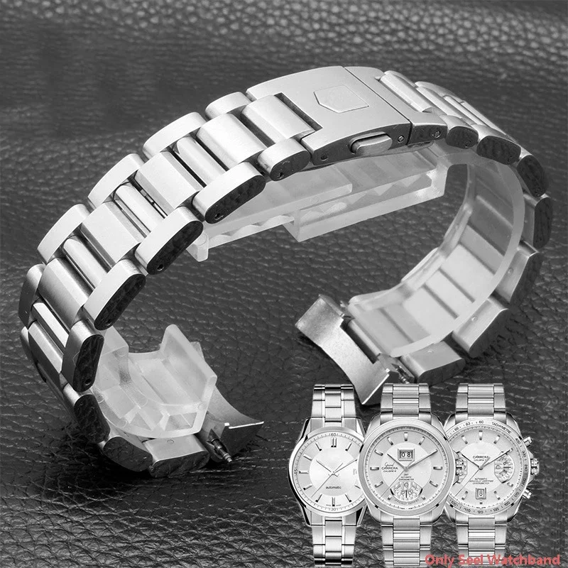 Cinturino Solido In Acciaio Inossidabile Per Tag Heuer Carrera Cbn2A1D Potenziale Competitivo Way201S Serie 22Mm Cinturino Per Orologio Maschile