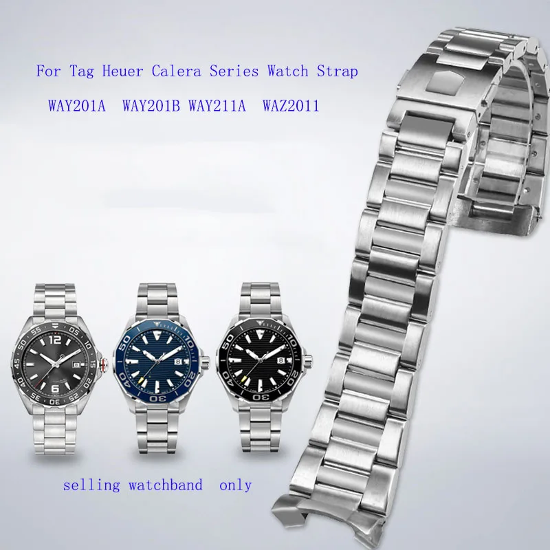 Cinturino Per Orologio In Acciaio Inossidabile Solido Per Heuer Carrera Way201A Way211A Car2A91 Cbn2010 Cinturino Per Orologio Da Uomo Interfaccia Arc