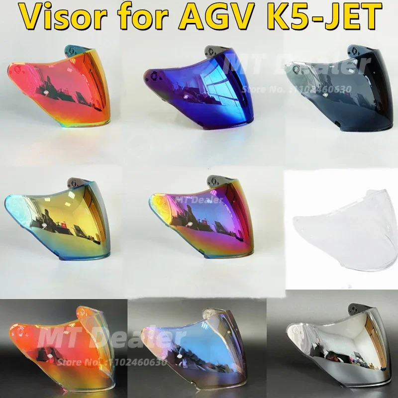 Visiera Per Casco Per Agv K5 Jet Helmet Shields Protezione Uv Parabrezza Parasole Casco Moto Accessori