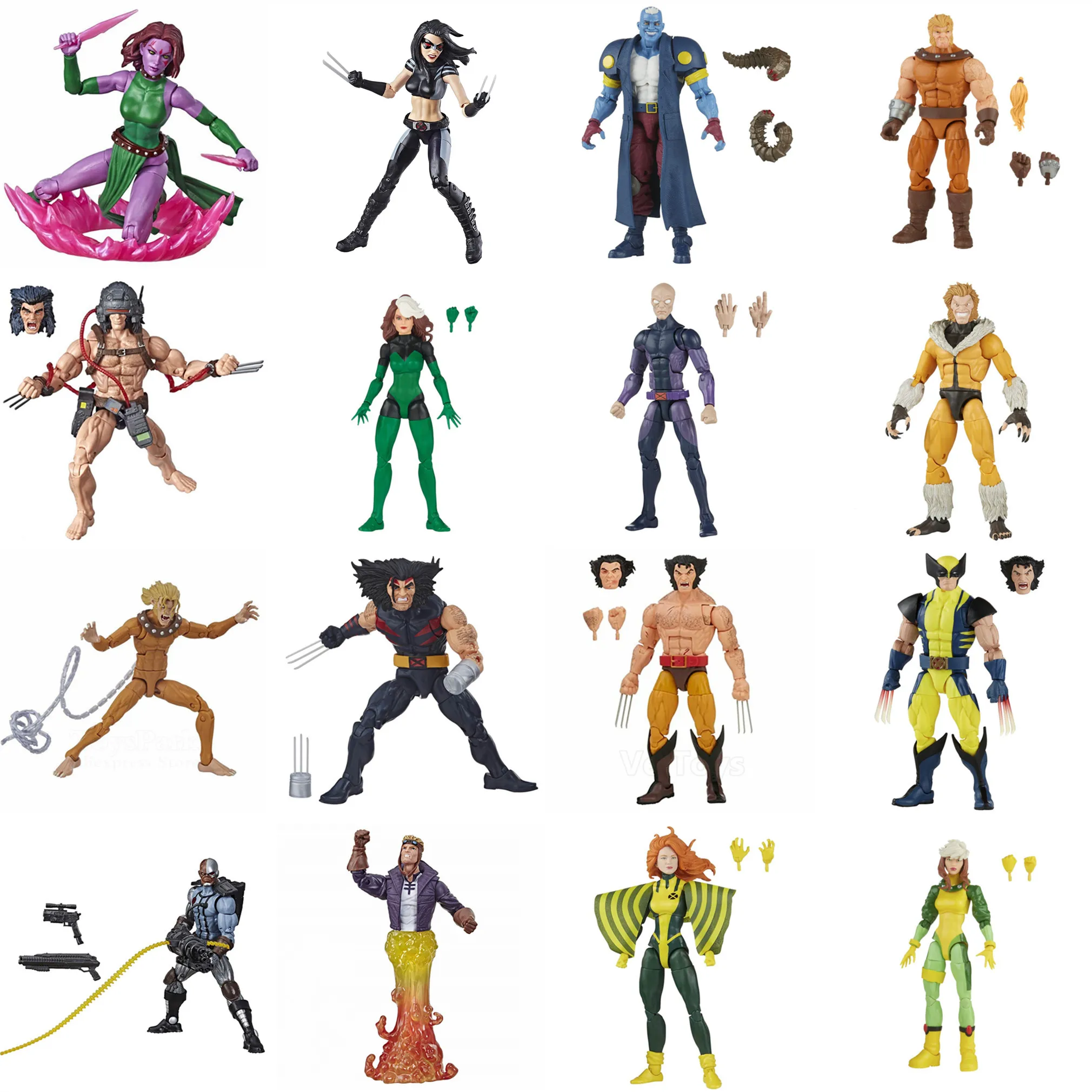 Marvel Legends X-Men Wolverine Sabretooth Siryn Rogue Arma-X Gambit Deathlok Blink 97 Bishop Magneto 6 "Action Figure Toys