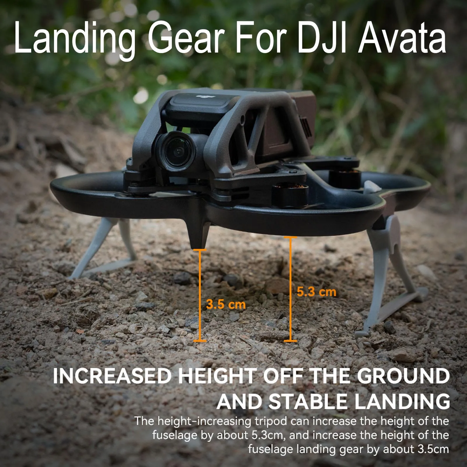 Carrello Di Atterraggio Per Dji Avata Esteso Aumentare 35Mm Anti-Caduta Skid Leg Protector Stand Foot Per Accessori Drone Combo Avata