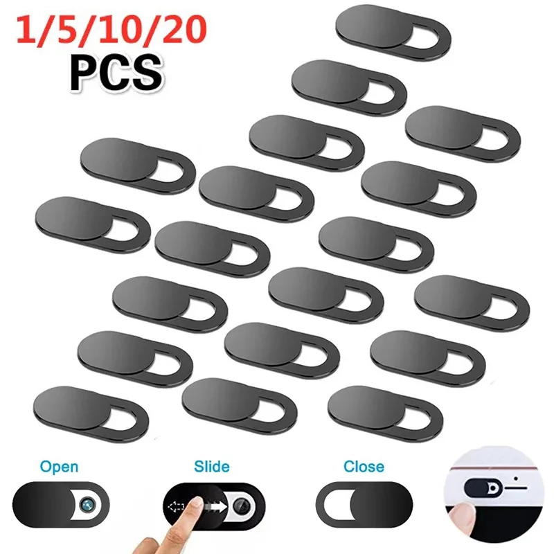 20Pcs Webcam Sticker Camera Privacy Cover Protettiva Slider Mobile Len Occlusione Slider Laptop Webcam Cover Cover Antispia Per Telefono