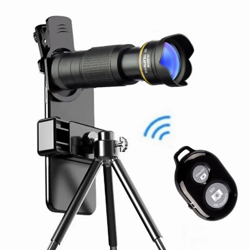 4K Hd 36X Telescopio Obiettivo Universale Teleobiettivo Fotocamera Per Smartphone Kit Obiettivo Per Telefono Cellulare Include Treppiede