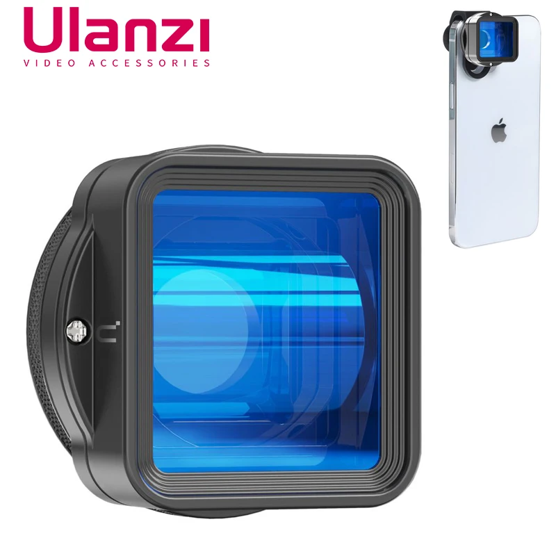 Obiettivo Del Telefono Ulanzi Per Iphone 15 14 13 12 Pro Samsung Max X 1.55X Movie Videomaker Super Grandangolare Filmmaker Kit Di Lenti Anamorphic