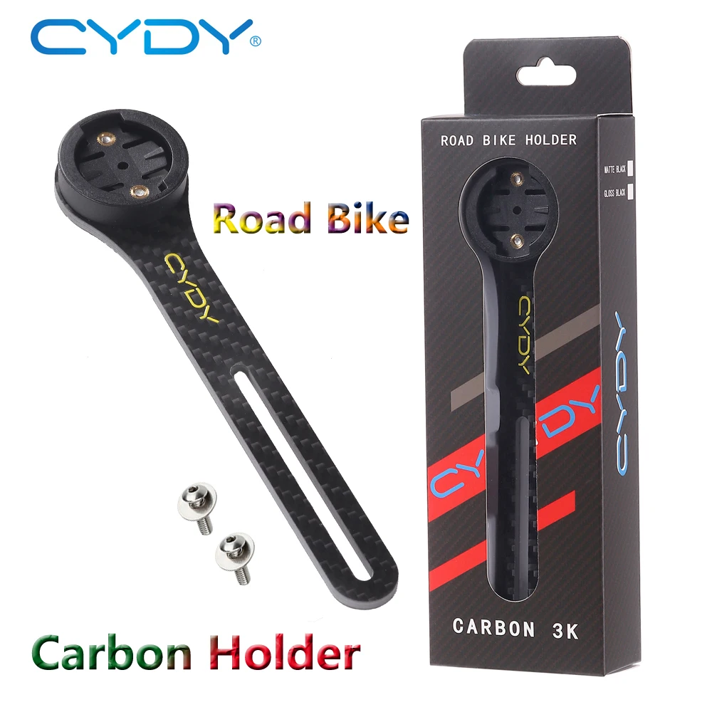 Cydy Carbon 3K Garmin Mount Edge 130 200 Supporto Per Computer Da Bicicletta Da Strada Wahoo Bryton Rider 420 Ciclismo Bike Light Lamp Clip Camera