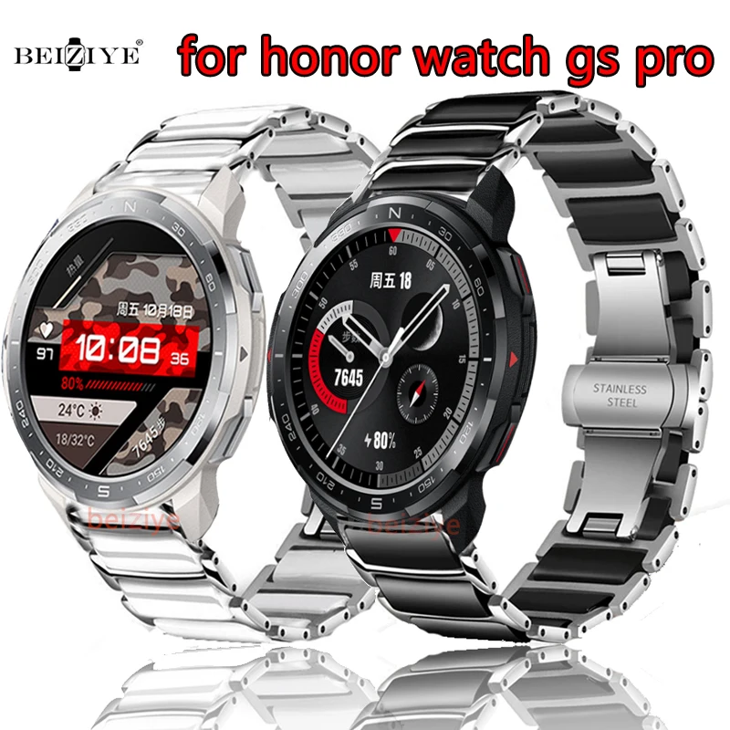 Cinturino In Ceramica Di Alta Qualità Per Orologio Honor Gs Pro Cinturino In Acciaio Inossidabile Ceramico Per Orologio Honor Bracciale Gs Pro Smartwa