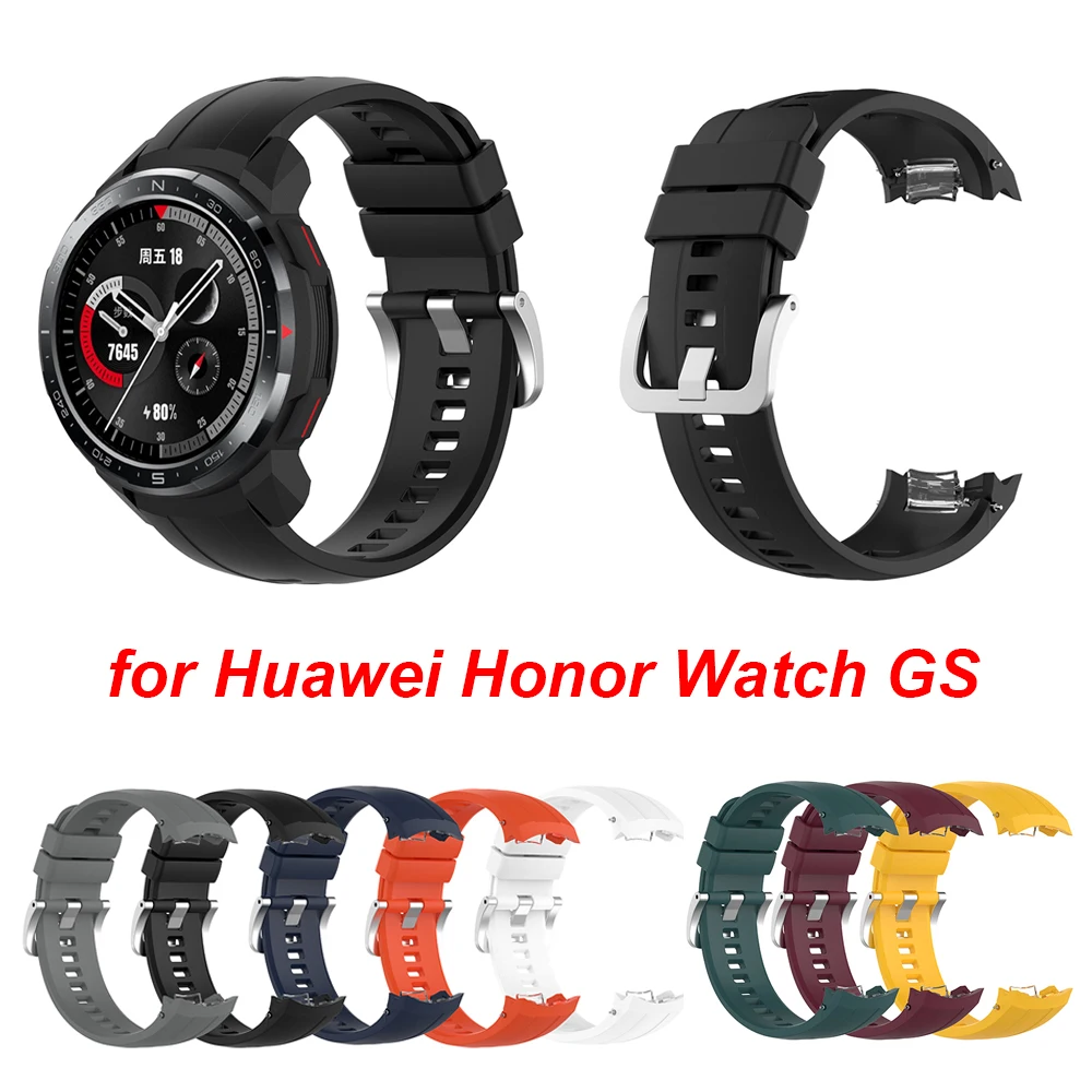 Cinturini Compatibili Con Huawei Honor Watch Gs Pro, Cinturini Impermeabili In Silicone Morbido Per Honor Watch Gs Pro Smartwatch