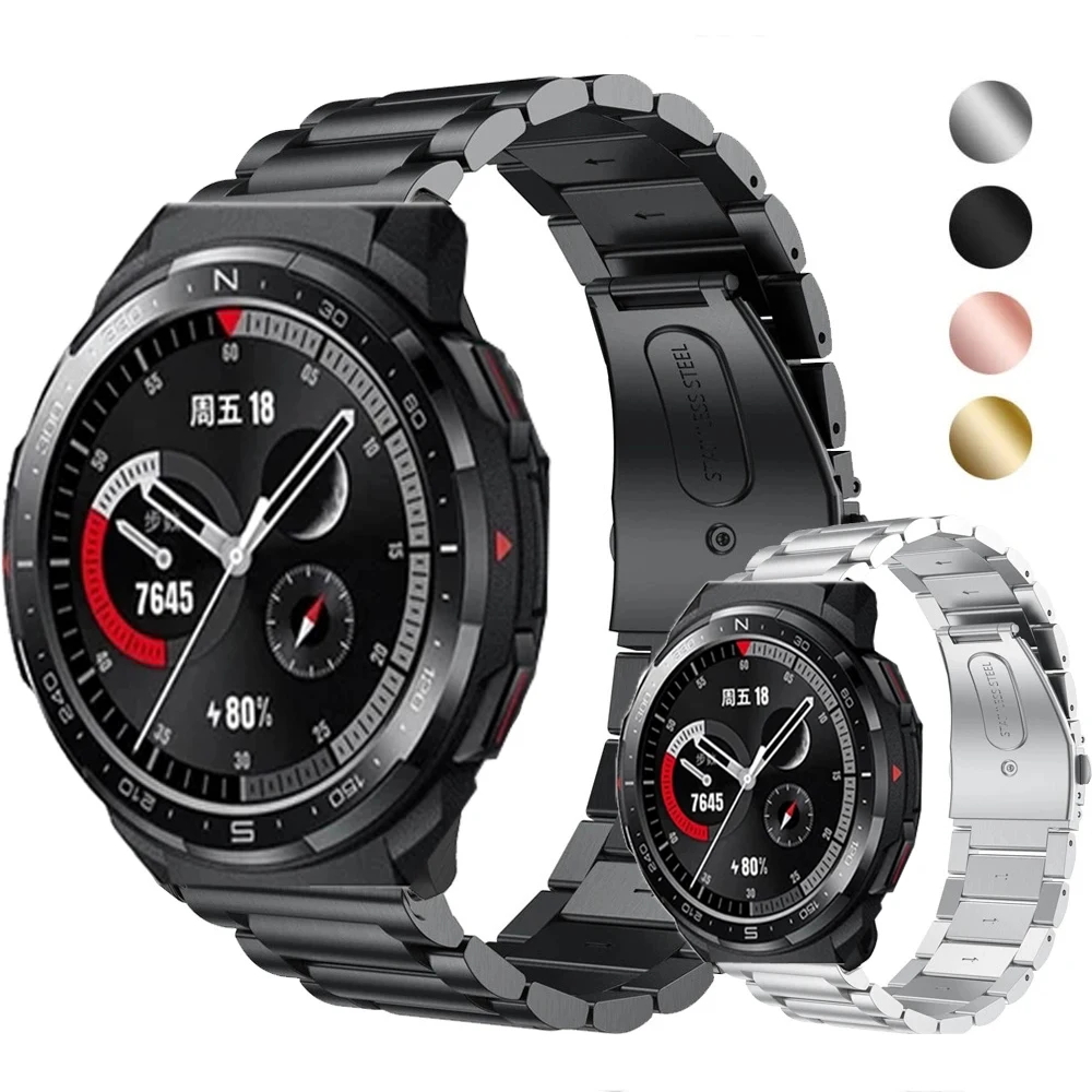 Cinturino Per Orologio Da 22Mm Per Orologio Honor Gs Pro Smartwatch Cinturino In Acciaio Inossidabile Per Cinturino Honor Watch Gs Pro Metal Correa
