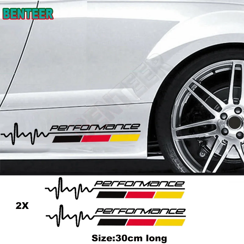 2Pcs Performance Car Body Sticker Per Volkswagen Golf1 Golf2 Golf3 Golf4 Golf5 Golf6 Golf 7 Golf7.5 Mk4 Mk8 Gti R