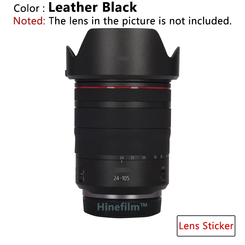 Rf24-105 F4 Lens Decal Skin 24105 Copriobiettivo Avvolgente Per Canon Rf 24-105Mm F4L Is Usm Lens Premium Court Sticker 3M Skin