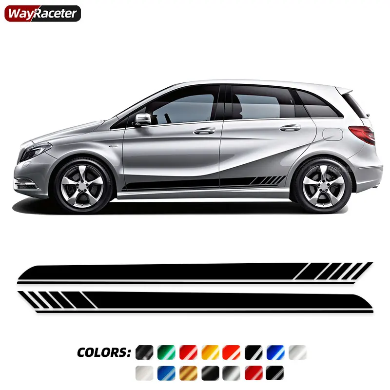 2 Pezzi Edition One Amg Style Door Side Stripes Sticker Per Mercedes Benz W246 W247 Classe B B200 B250 B220 Accessori