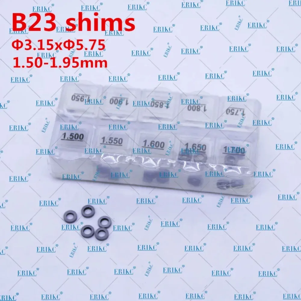 50Pcs B23 Calibrazione Dell'Ugello Dell'Iniettore Di Carburante Diesel B23 Guarnizione Dello Spessore Di Regolazione Dell'Iniettore Common Rail 1.50Mm