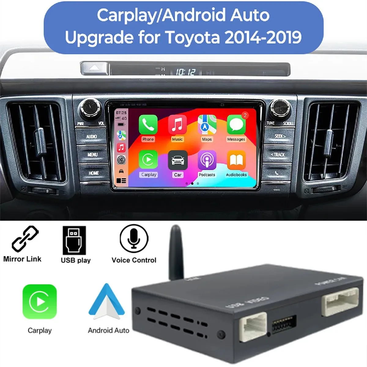 Carplay Upgrade Smart Box Multimedia Wireless Carplay Android Auto Car Changes Per Toyota 2014-2019 Touch 2 Entune 2