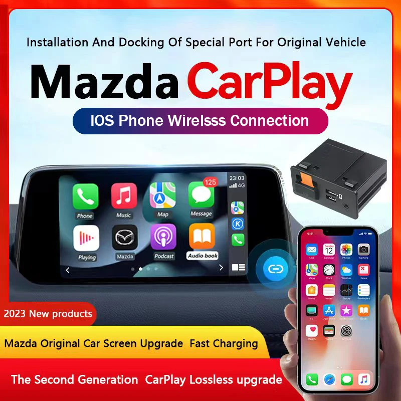Wireless Apple Carplay Android Auto Usb Adapter Hub Oem Per Retrofit Mazda 2 3 6 Cx30 Cx5 Cx8 Cx9 Mx5 Miata Muslimate Kit