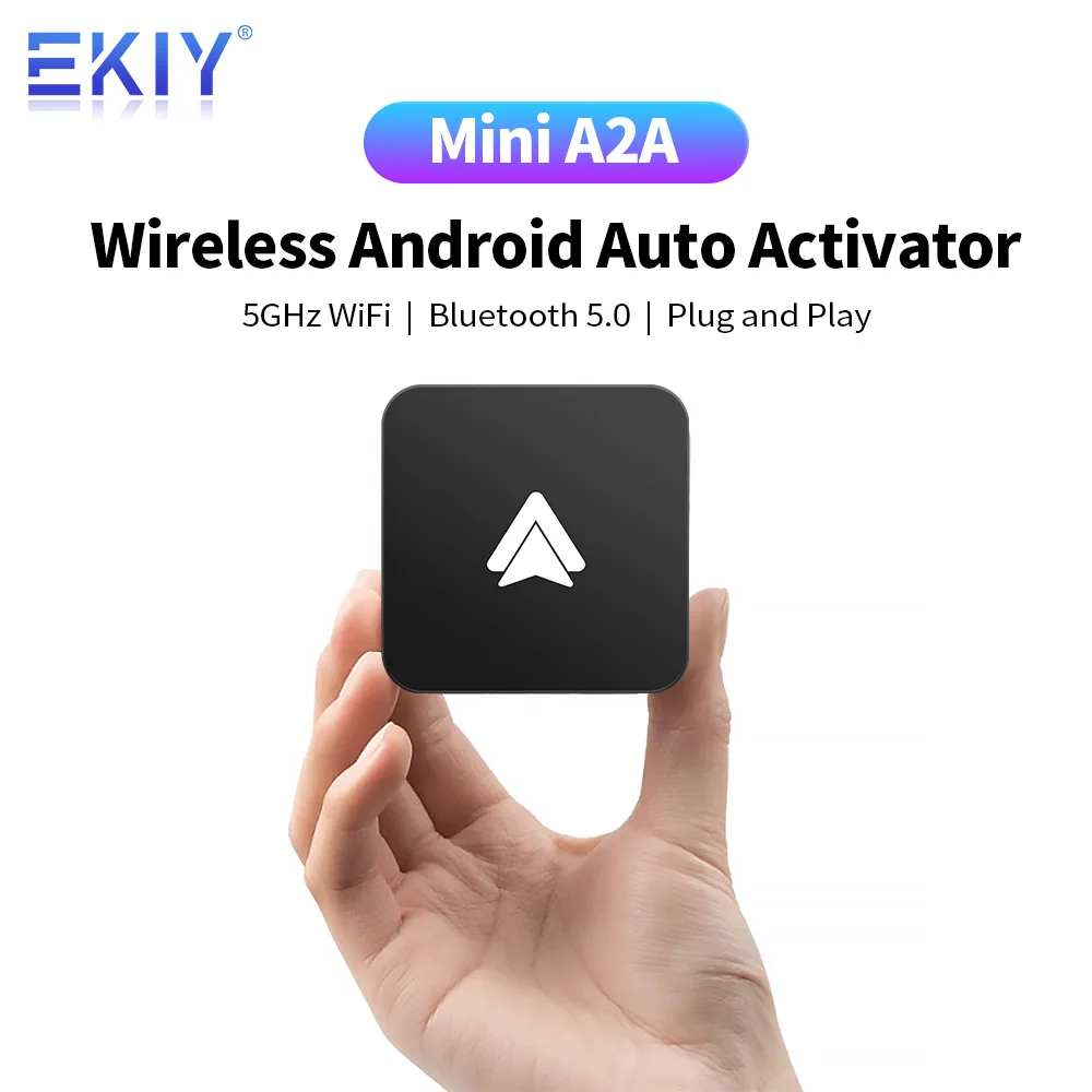 Ekiy Android Auto Wireless Adapter Smart Ai Box Plug And Play Bluetooth Wifi Auto Connect Universale Per Auto Android Cablate