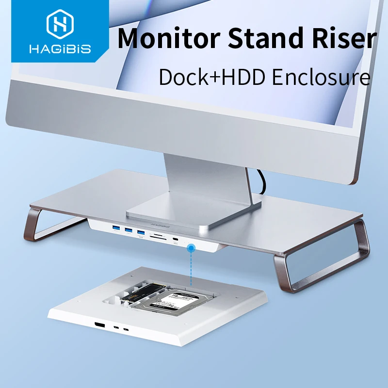 Supporto Da Tavolo Per Laptop Con Supporto Per Disco Rigido Per Mac Mini M1 Imac 2021 Macbook Pro Pc