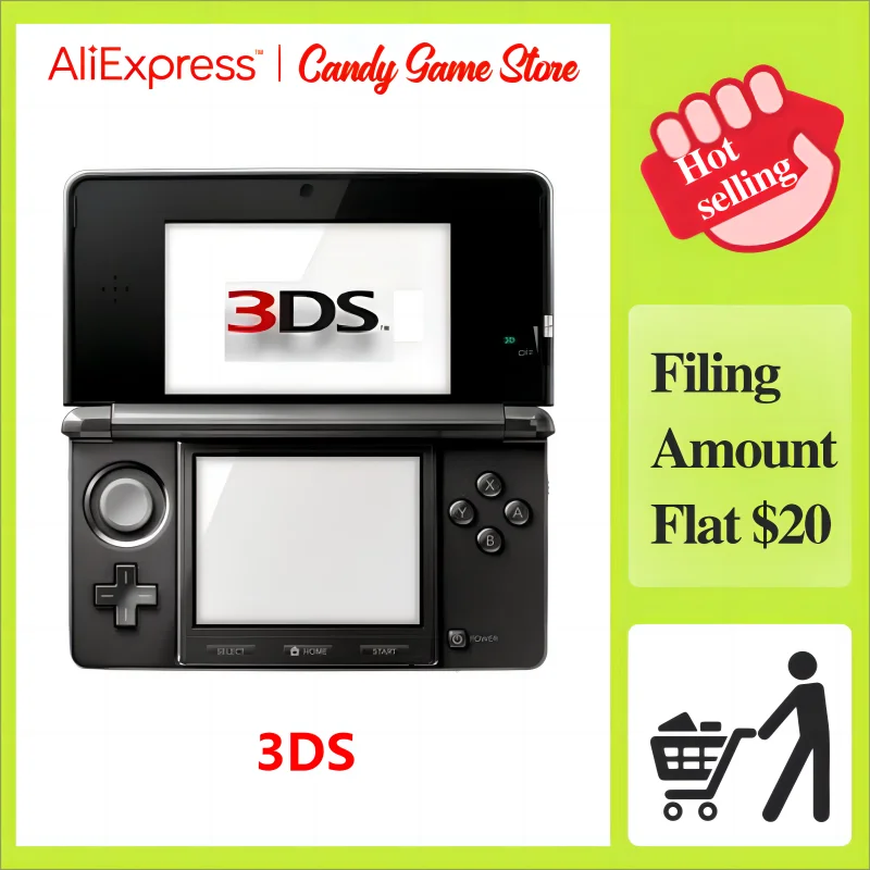 Originale Ricondizionato 3Ds New3Ds Xl 3Dsxl 3Dsll Console Di Gioco Portatile Giochi Gratuiti Nitendo /3.5 Pollici Piccolo Schermo/Tasca