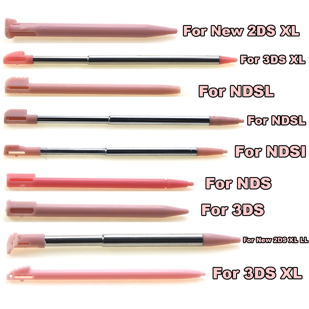 Chenghaoran Penna Touch Screen In Plastica Con Stilo Telescopico In Metallo Rosa Per 2Ds 3Ds New 2Ds Ll Xl New 3Ds Xl Per Ndsl Ndsi Nds