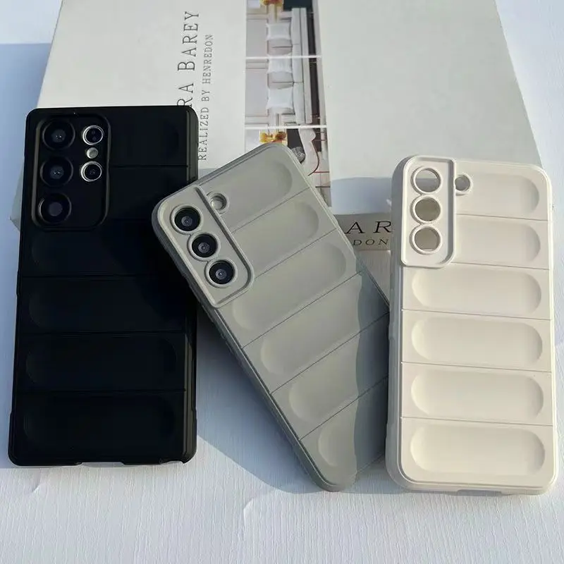 Custodia Minimalista Nera Opaca Per Samsung Galaxy S22 23 21 Fe Ultra S23 22 21 Plus Note 20Ultra Cover