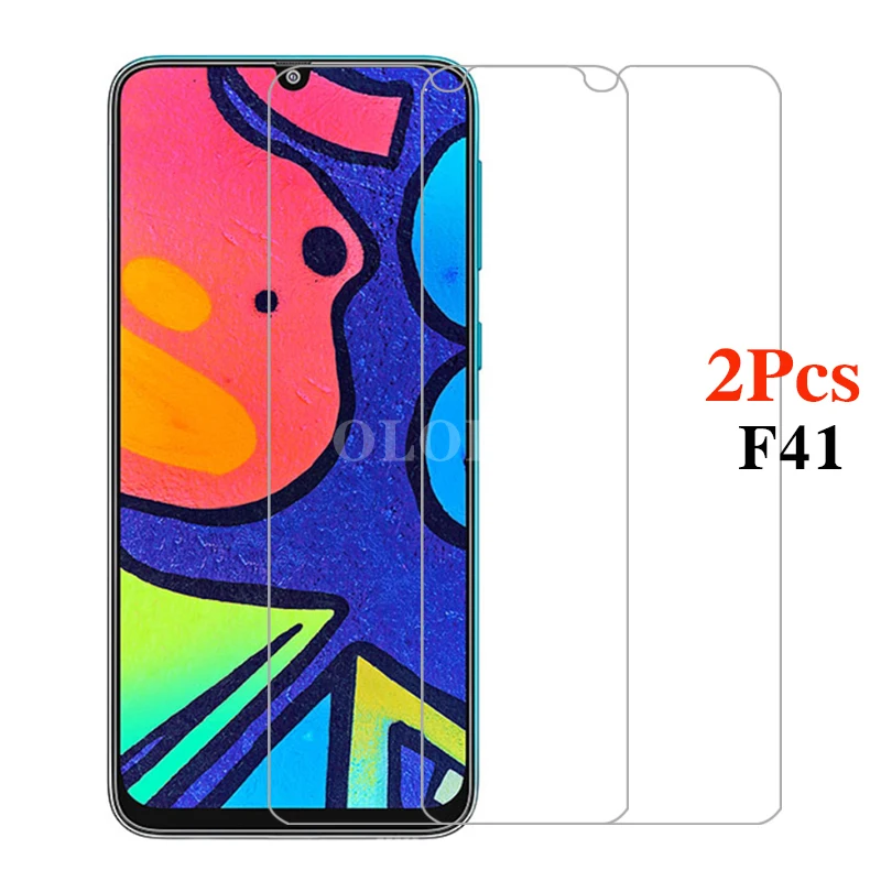 2 Pezzi Accessori Per Telefoni Cellulari Vetro Temperato Per Samsung Galaxy F41 F 41 Protezione Dello Schermo Sulla Pellicola Protettiva Galaxy F41 6.