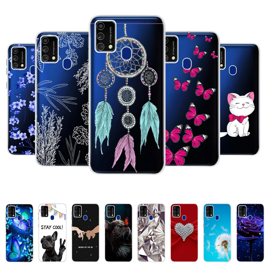 Per Samsung Galaxy F41 Custodia Stampa Custodia Morbida In Silicone Trasparente Tpu Per Samsung F41 F 41 F415F M31 M21S Custodie Per Telefoni