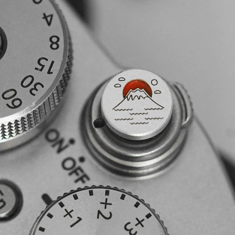 Copertura Dell'Otturatore Della Decorazione Dell'Otturatore Della Fotocamera In Metallo Per Leica M10 Sl2 Em10 Panasonic S1H Gx9 Nikon D800 Z7 D750 Fu