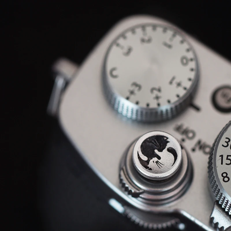 Per Nikon D800 Z7 D750 Panasonic S1H Gx9 Fujifilm Xt4 Xs20 Leica M10 Sl2 Em10 Copertura Dell'Otturatore Della Decorazione Dell'Otturatore Della Fotoca