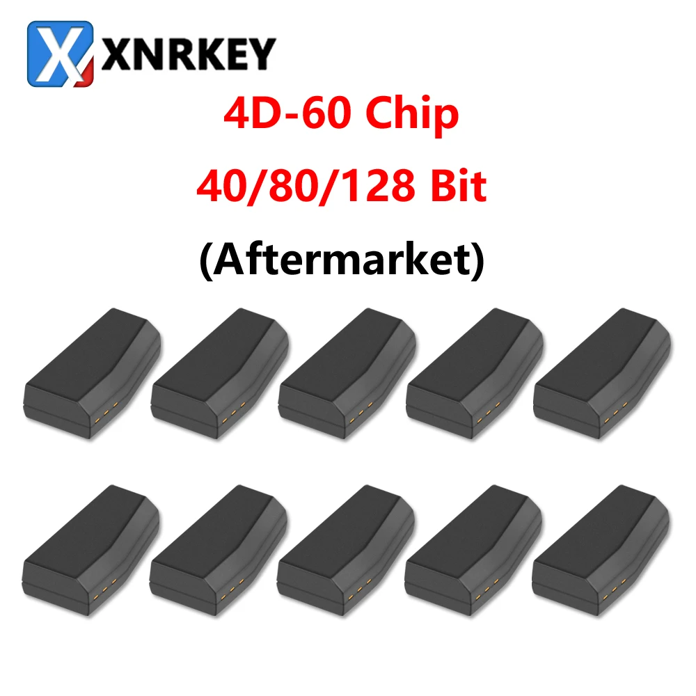 Xnrkey Aftermarket 4D60 (80/128 Bit) Chip Transponder Per Ford Fiesta Connect Focus Mondeo Ka Chiave Auto