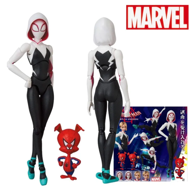 Originale Mafex Marvel Spider-Tovagliolo Gwenpool 134 Anime Action Collection Figure Modello Giocattoli Regali Per Regalo Di Compleanno