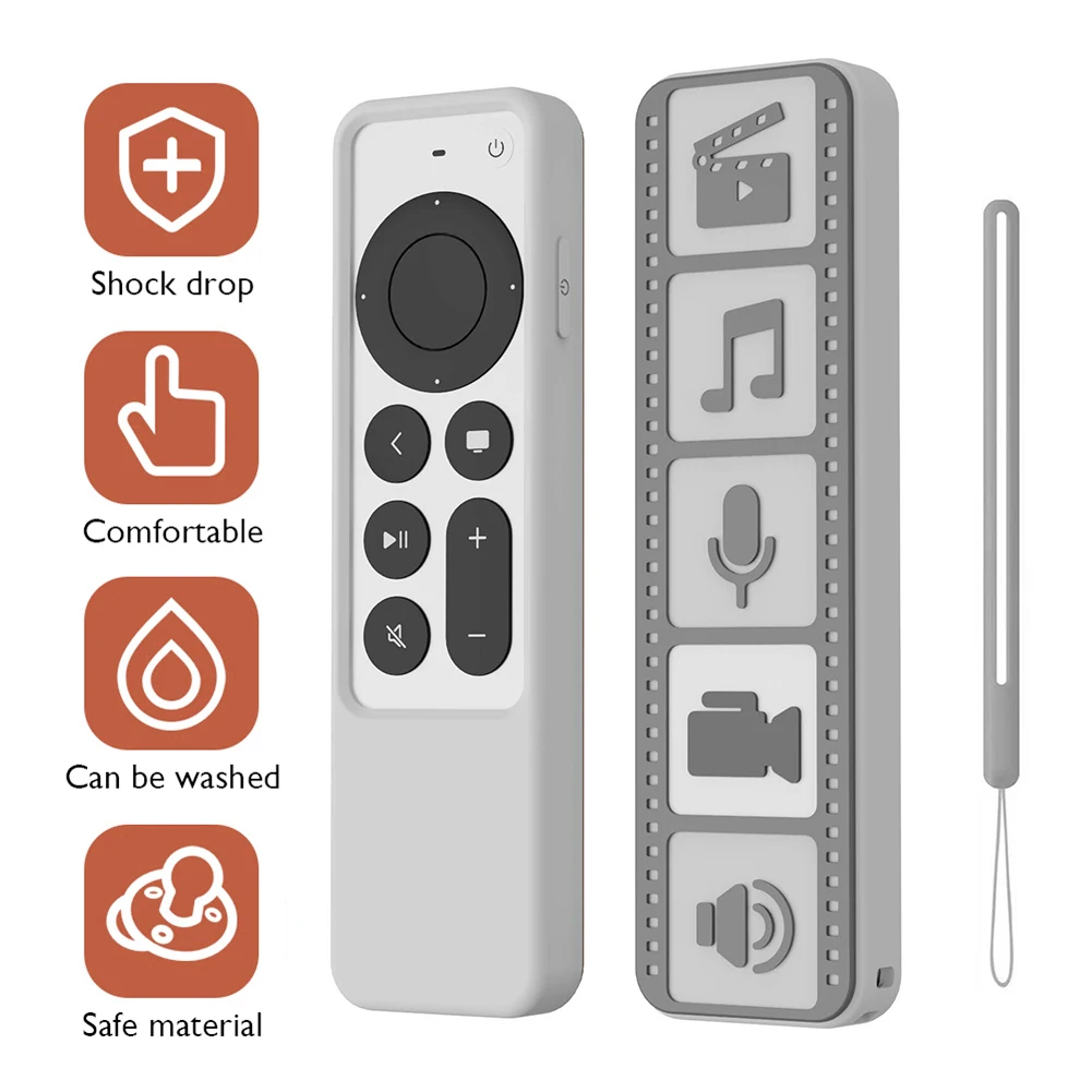 Copertura Del Telecomando Antipolvere Con Custodia Per Telecomando Con Cordino Per Custodia Per Telecomando Apple Tv 4K 2021