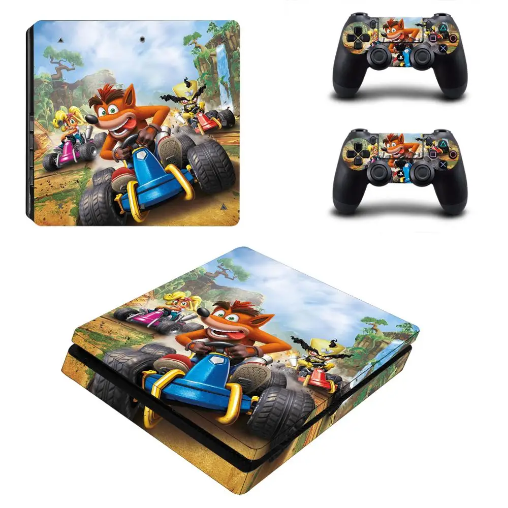 Crash Team Racing Nitro-Alimentato Ctr Ps4 Slim Skin Sticker Decal Vinyl Per Playstation 4 Ps4 Slim Skin Console E 2 Controller